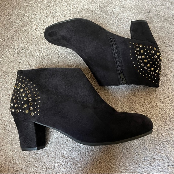 Lane Bryant Faux Suede Ankle Boots with Stud details - Picture 2 of 11